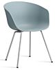 HAY About a Chair AAC26 - chrome onderstel-Dusty blue