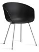 HAY About a Chair AAC26 - chrome onderstel-Black