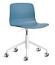 HAY About a Chair AAC50 gasveer bureaustoel - wit onderstel-Azure blue