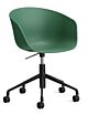 HAY About a Chair AAC52 gasveer bureaustoel - Zwart onderstel-Teal Green
