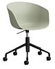 HAY About a Chair AAC52 gasveer bureaustoel - Zwart onderstel-Pastel green