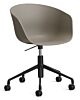 HAY About a Chair AAC52 gasveer bureaustoel - Zwart onderstel-Khaki