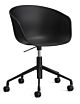 HAY About a Chair AAC52 gasveer bureaustoel - Zwart onderstel-Black