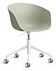 HAY About a Chair AAC52 gasveer bureaustoel - Wit onderstel-Pastel green