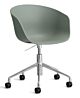 HAY About a Chair AAC52 gasveer bureaustoel - Chrome onderstel-Fall Green