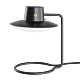 Louis Poulsen AJ Oxford tafellamp-Metaal zwart/ opaal glas-280 mm-Voetplaat