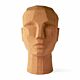 HKliving Abstract Head Sculpture terracotta