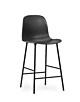 Normann Copenhagen Form Bar Chair barkruk stalen onderstel -Black-Zithoogte 65 cm