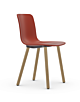 Vitra Hal RE Wood stoel eiken onderstel-Brick