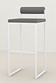 Studio HENK Bolster Bar Stool wit frame-Cube Grey 65-98 cm
