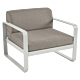 Fermob Bellevie fauteuil met grey taupe zitkussen-Clay Grey