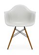 Vitra Eames DAW stoel met essenhout onderstel-Cotton white