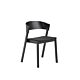 muuto Cover Side Chair textiel zit-Black