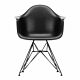 Vitra Eames DAR stoel zwart gepoedercoat onderstel-Zwart