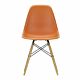 Vitra Eames DSW stoel met esdoorn gelig onderstel-Roest oranje