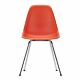 Vitra Eames DSX stoel met verchroomd onderstel-Poppy rood