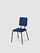 Puik Option Chair stoel-Blauw-Vierkante zit, vierkante rug