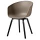 HAY About a Chair AAC22 stoel zwart onderstel-Khaki