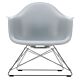 Vitra Eames LAR loungestoel met verchroomd onderstel-Helder grijs