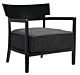Kartell Cara fauteuil-Zwart-Solid Color