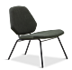 WOUD Lean Lounge Chair stoel-Army Green