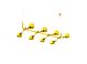 Tonone Bolt 8 Pack Pendant hanglamp-Sunny yellow