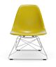 Vitra Eames LSR loungestoel met wit onderstel-Mosterd