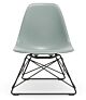 Vitra Eames LSR loungestoel met zwart onderstel-Licht grijs