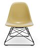Vitra Eames LSR Fiberglass loungestoel met verchroomd onderstel-Ochre Light