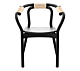 Normann Copenhagen Knot Chair stoel-Zwart-natuur
