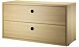String Chest with Drawers ladekast-78x30x42 cm-Oak