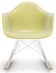 Vitra Eames RAR schommelstoel met wit onderstel-Citroen-Esdoorn goud