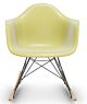 Vitra Eames RAR schommelstoel met zwart onderstel-Citroen-Esdoorn goud