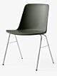 &amp;tradition Rely HW26 stoel chroom onderstel-Bronze green