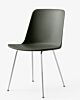 &amp;tradition Rely HW6 stoel chroom onderstel-Bronze green
