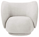 Ferm Living Rico fauteuil stof Bouclé-Off-white