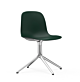 Normann Copenhagen Form Swivel stoel aluminium onderstel-Green