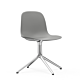 Normann Copenhagen Form Swivel stoel aluminium onderstel-Grey