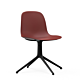 Normann Copenhagen Form Swivel stoel zwart aluminium onderstel-Red