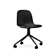 Normann Copenhagen Form Swivel zonder arm bureaustoel zwart onderstel-Black