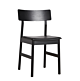 WOUD Pause Dining Chair stoel-Black - Black