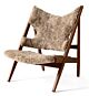 Audo Copenhagen Knitting Lounge fauteuil - Walnut-Sahara