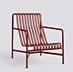 HAY Palissade Lounge Chair High stoel-Iron Red