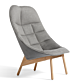 HAY Uchiwa Quilted Fauteuil-Front roden/ 05-back lola/ warm grey