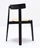 Gazzda Nora Oak Lacquered black Chair stoel-Eiken fineer/White oil