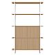 Studio HENK Modular Cabinet MC-5LSA wit frame-Stand Alone-110 cm (2 frames)-Hardwax oil natural