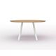 Studio HENK New Co Quadpod XL tafel wit frame 3 cm-∅ 170 cm-Hardwax oil light
