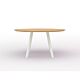 Studio HENK New Co Quadpod XL tafel wit frame 3 cm-∅ 170 cm-Hardwax oil natural