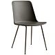 &tradition Rely HW6 stoel bronzed onderstel-Stone grey