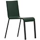 Vitra .03 stoel met poedercoating onderstel zwart niet stapelbaar-Donker groen
